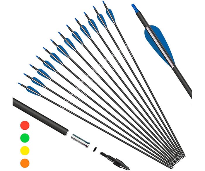 KESHES Archery Carbon Arrows for Compound Recurve Bows